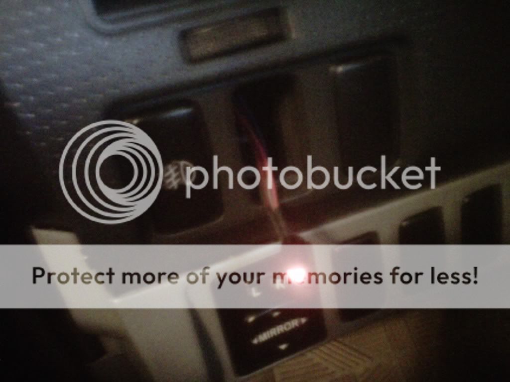 Fog light switch on 2005 Toyota no longer illuminates Toyota